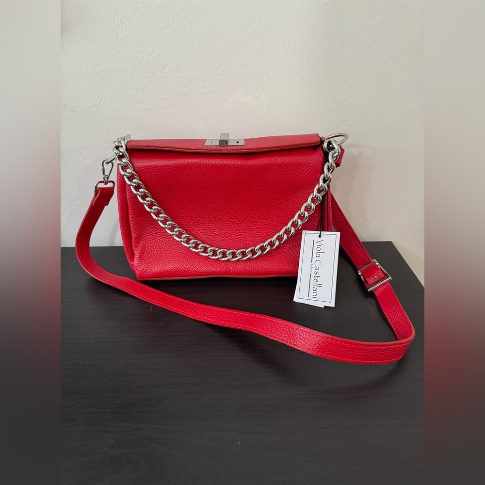 Viola Castellani Turn Lock Satchel - NWT
